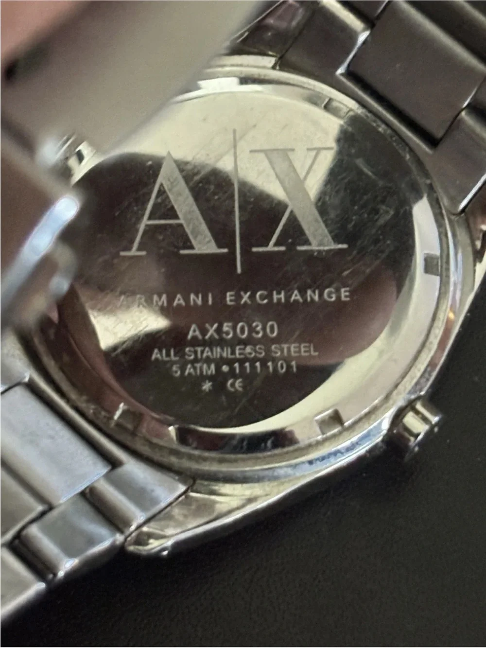 Armani Exchange AX 5030 Stainless Watch - Excellent Condition